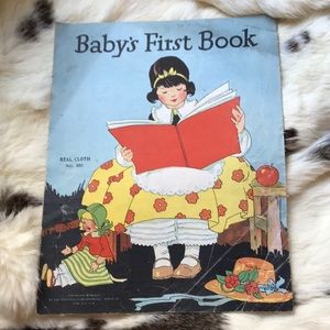 Vintage Baby’s First Book - Cloth Canvas Book